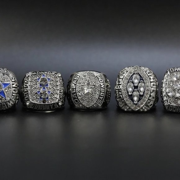 Dallas Cowboys Fan Edition 5 Super Bowl Ring Set - Picture 3 of 4